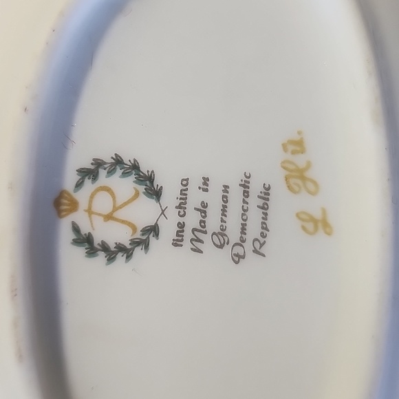 Rare Trio Relish/Candy Dish East Germany JIMenau Graf von Henneberg Porzellan - Picture 4 of 4